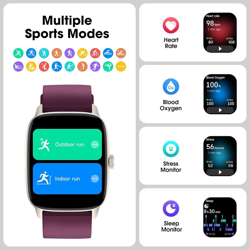 DAVIKO Pedometer Watch Senior Friendly No App/Phone Required, Waterproof Fitness Tracker Watch with Step Counter Calories/Sleep Tracker for Walking Running for Men Women - Image 4